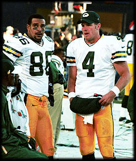 Favre with Freeman